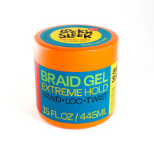 Lock'n Sleek Braiding Gel Extreme Hold Traid Loc e Twist Doment Frizz e Contol Edge (15 fl oz (pacco di 1))