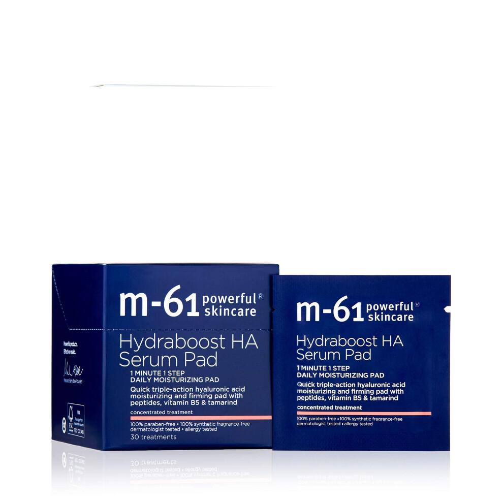 M-61 Hydraboost Ha Serum Pad- 30 Treatments- 48 Hour Moisturizing And Firming Serum Pad With Hyaluronic Vitamin B5 & E