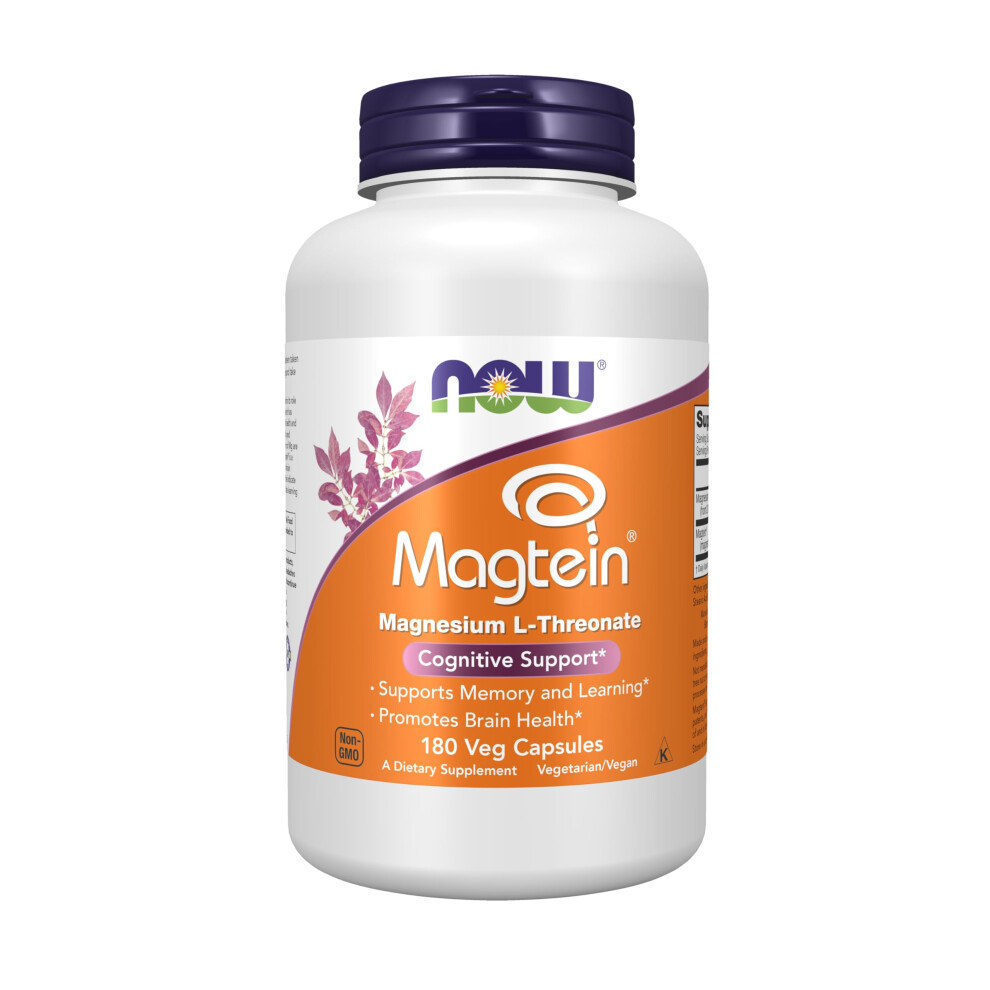 Maintenant Les Aliments Now Foods Supplements Magtein Magnesium L-Threonate Cognitive Support* 180 Veg Capsules