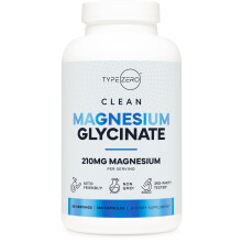 TypeZero, Clean, Magnesiumglycinat, 210 mg, 180 Kapseln (70 mg pro Kapsel)