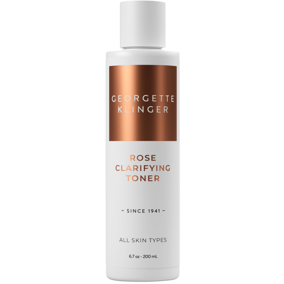 Georgette Klinger Rose Clarifying Toner - Deep Cleansing Facial Toner Ph Balancing Moisturizing Formula With Witch Hazel And Aloe For Deep Pore Cleansing Hydrat