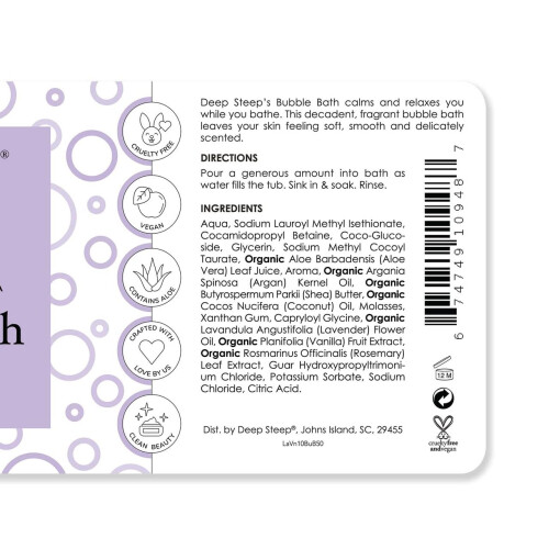 Deep Steep Bubble Bath  10 oz (Lavender Vanilla) 1