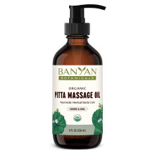 Banyan Botanicals Pitta Massagel Bio-Massagel angereichert mit ayurvedischen Krutern mit Gotu Kola und Guduchi (Tinospora cordifolia) 8 oz.