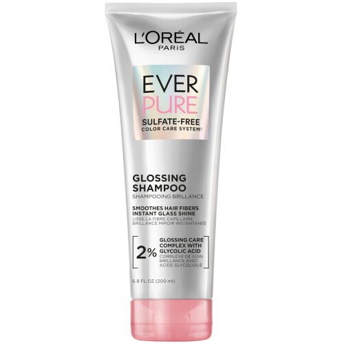 L’Oréal Paris Shampoo L'Oreal Paris EverPure Glossing sans sulfate avec acide glycolique, 6,8 Fl Oz