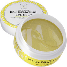 Doppeltree All Natural Caffeine Under Eye Patches & Hydrogel Masks (60 Pads) - Anti Aging Treatment for Crow Feet Puffiness Wrinkles Dark Circ