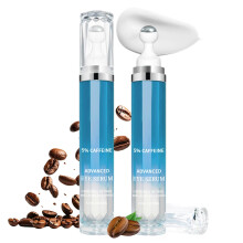 5 % Koffein-Augencreme, Anti-Aging-Augencreme fr Schwellungen und Trnenscke, 2 Stck Koffein-Augenserum mit Unter-Augen-Roller fr Falten, feine L