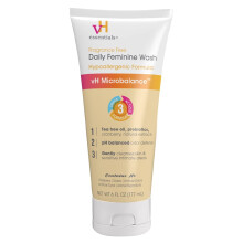 vH essentials Detergente Intimo Giornaliero - Senza Profumo, Ipoallergenico con Olio di Tea Tree & Prebiotico