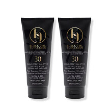 Black Girl Sunscreen SPF 30 til ansigt og krop - Fugtgivende solbeskyttelse SPF 30 Sun Lotion til kvinder Ultra Sheer Travel Size No White Cast f