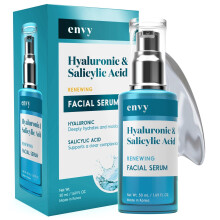 Envy Hyaluronsure-Serum fr das Gesicht Porenreinigendes, hautstraffendes und feuchtigkeitsspendendes Serum Dermatologisch getestetes Anti-A