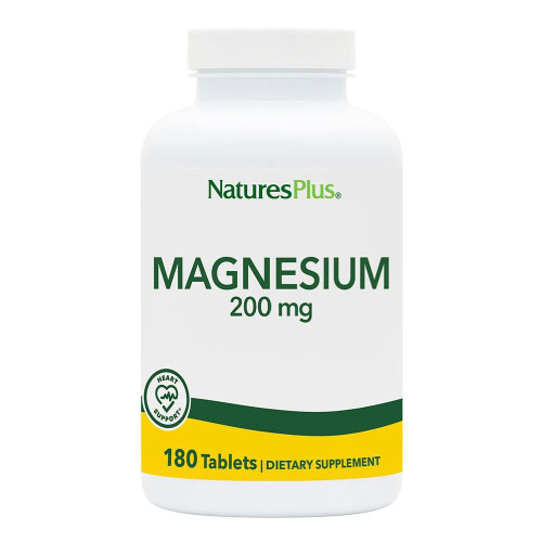NaturesPlus, Magnesium, 200 mg, 180 Tabletten