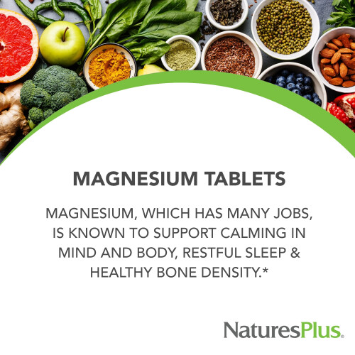 NaturesPlus, Magnesium, 200 mg, 180 Tabletten 2