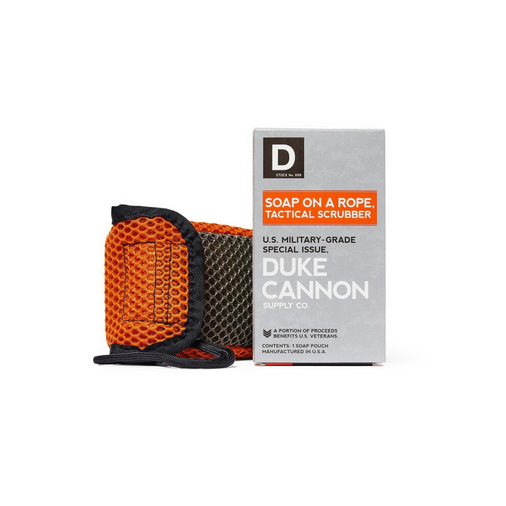 Duke Cannon Tactical Scrubber Seifenbeutel Grobes Und Weiches Netzgewebe In Us-Militrqualitt, 550 Paracord, Duschhygiene, Unverzichtbar Fr H-image