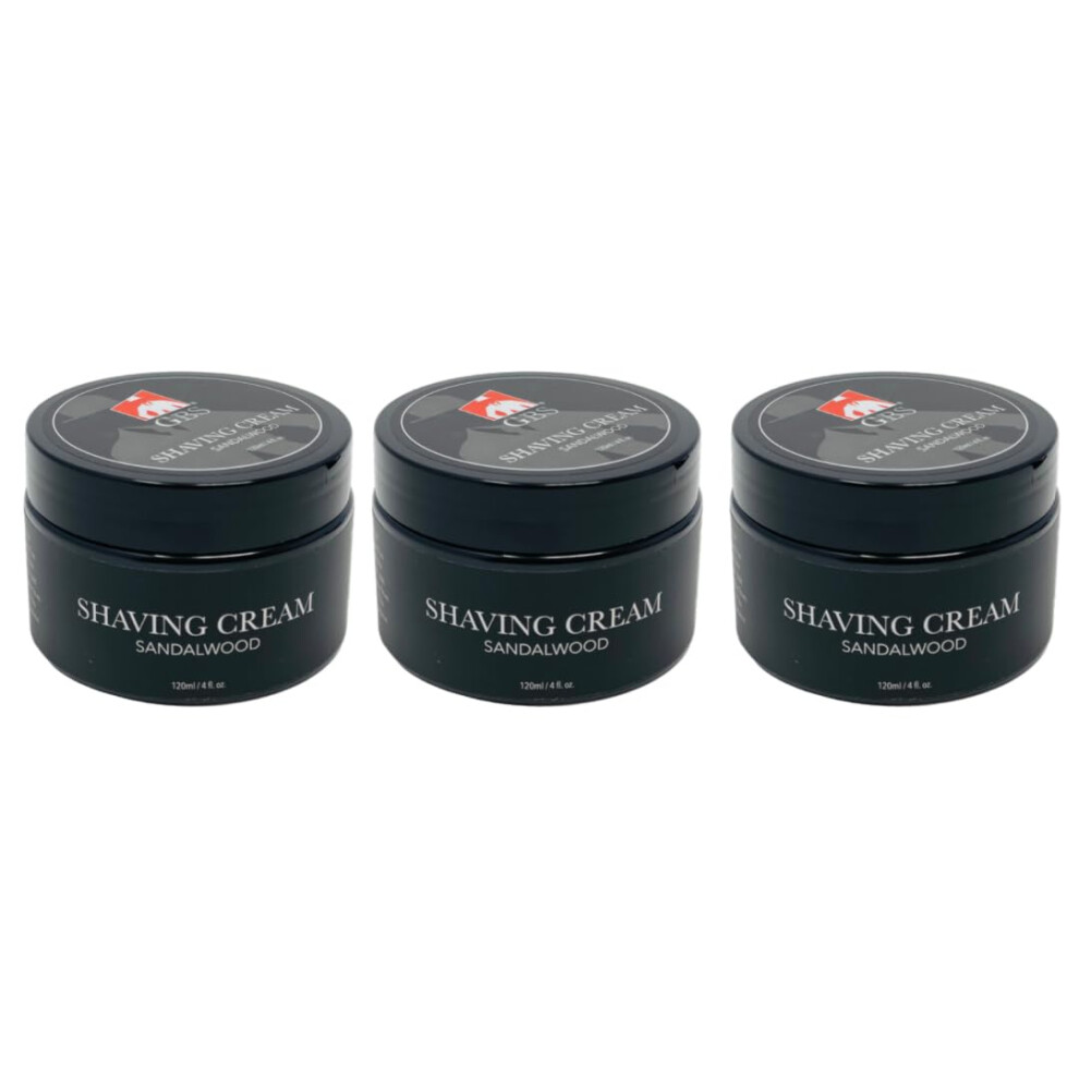 Gbs Cream G.b.s Sandalwood Shaving For Sensitive Skin Hydrates Nourishes For Close Smooth Shave Protects Skin From Cuts Bumps Redness And Irrita