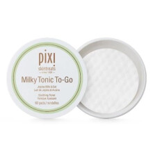 Pixi Milky Tonic to-Go Calming & Hydrating Pads Containing Jojoba Milk Infused with Oat Extract to Soothe Alcohol-Free Daily Nourishing Toner