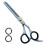 Zeepk 6"""" Polegadas Tesoura de desbaste/texturizao para salo de barbeiro profissional - Anel triplo Comfort Grip com tenso ajustvel e inser 1