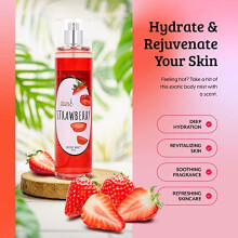 Erleben Sie den luxurisen Erdbeerduft mit unserem Erdbeerduft-Krperspray, einem raffinierten 8-Unzen-Weihnachtsgeschenk, das exquisit fr den erhab