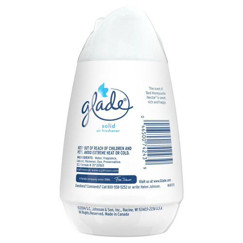 Glade Glade Solid Luchtverfrisser, Deodorant voor Thuis en Badkamer, Rode Honeysuckle Nectar, 6 Oz 1