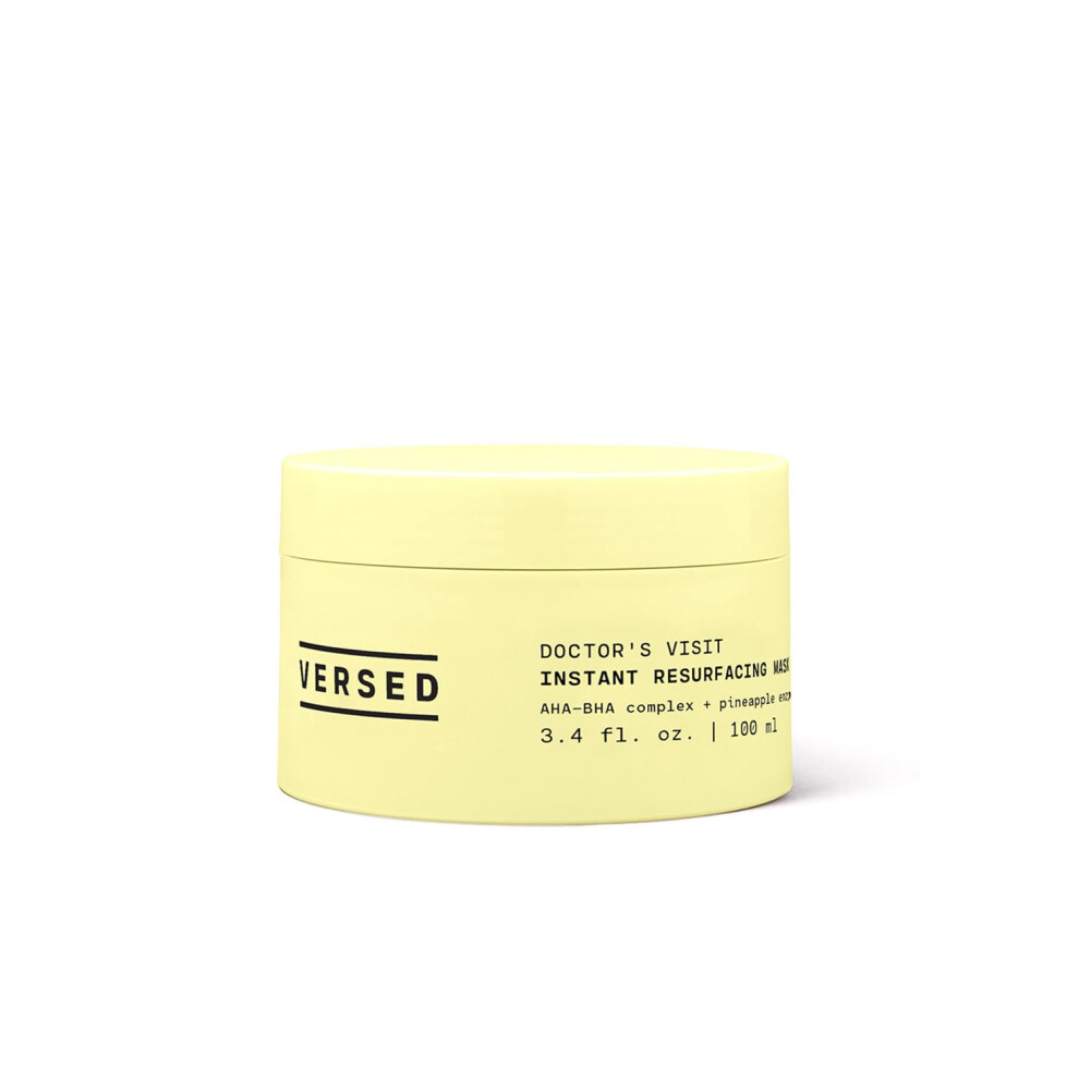 Versed Doctors Visit Exfoliating Face Mask, Jumbo - Aha Bha Facial Exfoliant, Pore Minimizer + Skin Resurfacing Enzyme Mask - Moisturizing, Smoothing