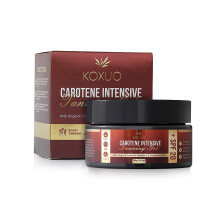 Gel di abbronzatura del carotene per abbronzatura naturale profonda - Acceleratore abbronzante con estratto di carota di olio di cocco e vitamina E -