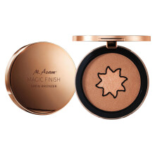 M. Asam MAGIC FINISH Satin Bronzer Amber & Walnut (0,22 oz) 4-in-1 Bronzer-Puder mit Satin-Touch-Textur, cremig-weich mit ultrafeinen Farbpigmenten