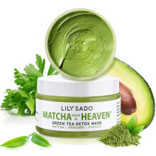 LILY SADO Green Tea Matcha & Avocado Pletov maska ?? organick prrodn vegansk pletov maska ?? antioxidacn ochrana proti strnut proti cernm