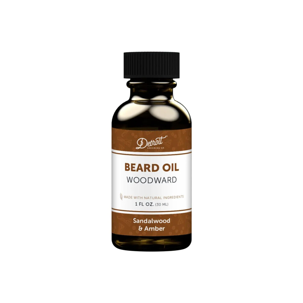 Detroit Grooming Co. Detroit Grooming Beard Oil | Hydrating & Nourishing Formula Woodward Scent (1 Oz)
