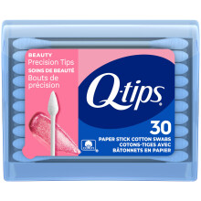 Q-tips bomuldspinde Prcisionstip Rejsestrrelse Toiletartikler til sknhed og hjem 100 % bomuld 30 Count