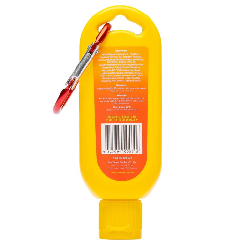 Sun Zapper Clear Zinc Oxide Sunscreen SPF 50+ - 60 ml vodeodoln opalovac krm - Vyrobeno v Austrlii 1