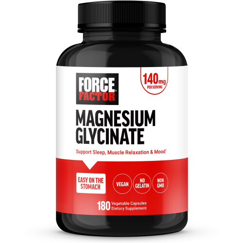 Force Factor, Magnesiumglycinat, 140 mg, 180 Pflanzenkapseln