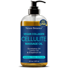 Anti-Cellulite-Massagel fr die Massagetherapie 8 fl oz Veganes Kollagenl fr Oberschenkel, Po und Beine Reduziert Cellulite fr Frauen und Mn