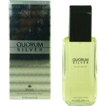 Antonio Puig Quorum Silver miesten 3,4 unssin Eau de Toilette Spray