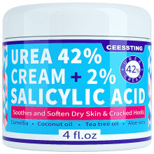 ENVISHA Urea Cream 42 Percent for Feet - 42% Urea Foot Cream with 2% Salicylic Acid - For Feet Hands Heels Elbows Nails & Knees - 4 oz
