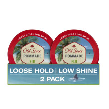Old Spice Hair Styling Fiji Pomade fr Mnner, flexibler Halt, geringer Glanz, 2,22 Unzen, jede Doppelpackung 4,44 Unzen