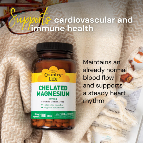 Country Life, Chelat-Magnesium, 250 mg, 240 Tabletten 2