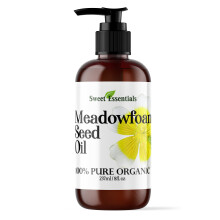 Sweet Essentials Premium Bio-Wiesenschaumkraut-Samenl, importiert aus Kanada, 8 Unzen mit Pumpe, 100 % rein kaltgepresst  fr Haare, Haut und Ngel