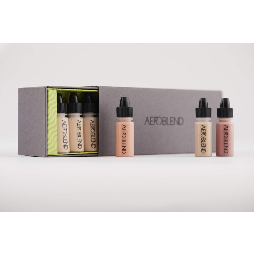 Aeroblend Airbrush Makeup Mini Sets (Tan/Dark) 2