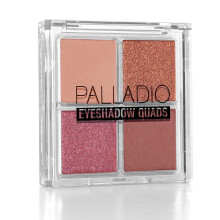 Palladio Lidschatten-Quads, samtig, pigmentiert, mischbar, matte, metallische und schimmernde Finishes, cremige Formel, Vier-Wege-Quad-Lidschatten-Pa