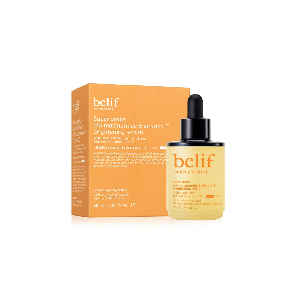 Belif Super Drops 5% Niacinamide & Vitamin C Brightening Serum 30Ml - Image 2