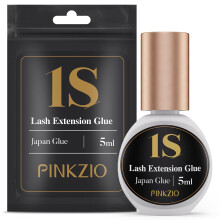 Extra Strong Eyelash Extension Glue - PINKZIO Lash Extension Glue/1 Sec Drying Time/7 Weeks Retention/Maximum Bonding Power/Professional Use Only Clea