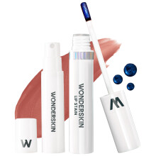 Wonderskin Wonder Blading Lip Stain Peel Off and Reveal Kit - Long Lasting Waterproof Nude Lip Tint Transfer Proof Natural Makeup Stain Kit (Lo