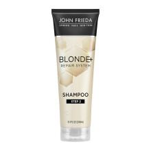 John Frieda Repair Shampoo Bond-Building Formula for Blonde Damaded Hair Vegan Cruelty & Paraben-Free Not Tested On Animals 8.3 Fl Oz
