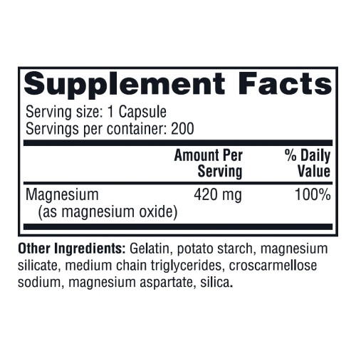 Twinlab, Magnesium Kapseln, 420 mg, 200 Kapseln 1