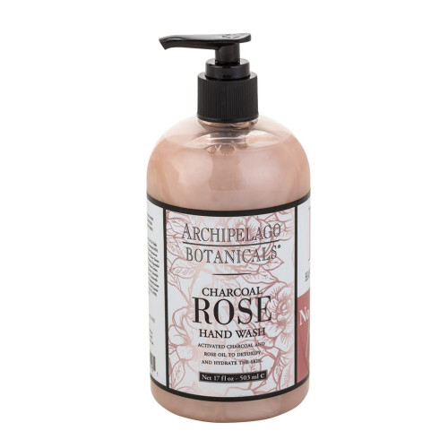 Sapone Liquido per Mani Archipelago Botanicals Charcoal Rose, 17.0 Fl. Oz.