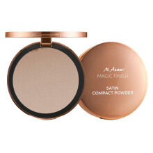 M. Asam MAGIC FINISH Satin Compact Powder Ivory (8 g) - presset pudder for perfekt hold, mattering og perfektion forlnger hold af make-up med hy