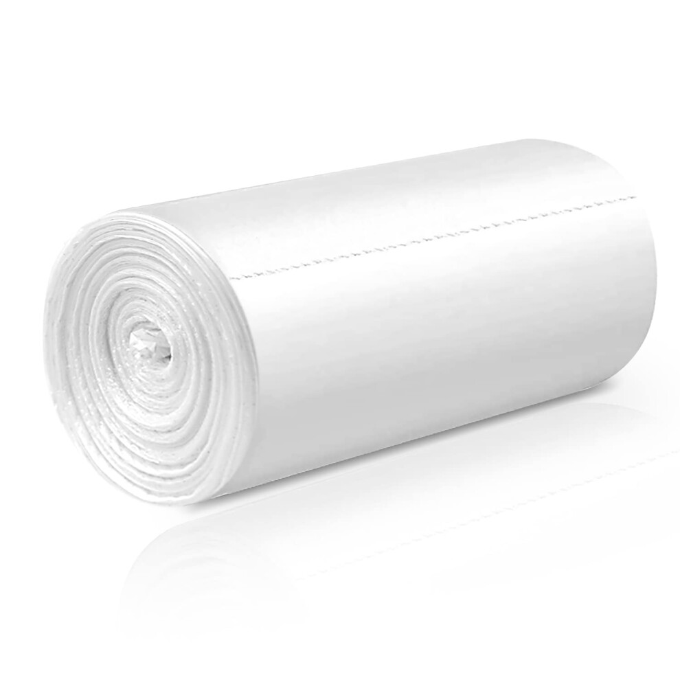 Small Trash Bags 80 Counts Waikas Garbage Bags for Bathroom Car Mini Trash Can Clear Plastic Bag for Bedroom Living Room 4 Gallons Clear