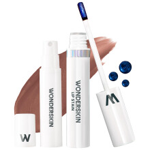 Wonderskin Wonder Blading Lip Stain Peel Off and Reveal Kit - Long Lasting Waterproof Brown Lip Tint Transfer Proof Natural Makeup Stain Kit (H