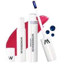 Wonderskin Wonder Blading Lip Stain Peel Off and Reveal Kit - Long Lasting Waterproof Pink Lip Tint Transfer Proof Natural Makeup Stain Kit (Fi