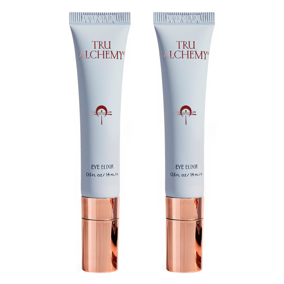Tru Alchemy Cream/Dark Eye Elixir Cooling Eye Treatment - Circle Eye For Puffiness And Bags Under Eyes - Caffeine Hyaluronic Acid Vitamin