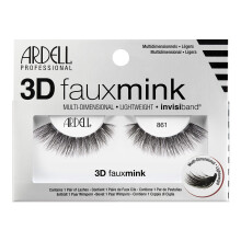 Ardell Valse Wimpers 3D Faux Mink, 861 - Lichtgewicht Herbruikbare Striplashes met Invisiband, Ultra-Fluffy Volume