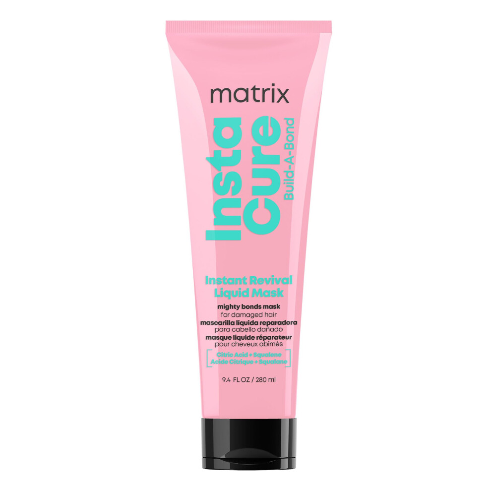 Matrix Instacure Build-A-Bond Instant Revival Liquid Mask | Bonding Care | Repairs Very Damaged Hair | Citric Acid & Squalane | Strengthens  Soft